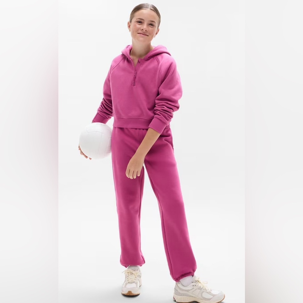 NWT Athleta Girl All Day Half Zip Huckleberry Hoodie Size XL/14 (#416369)